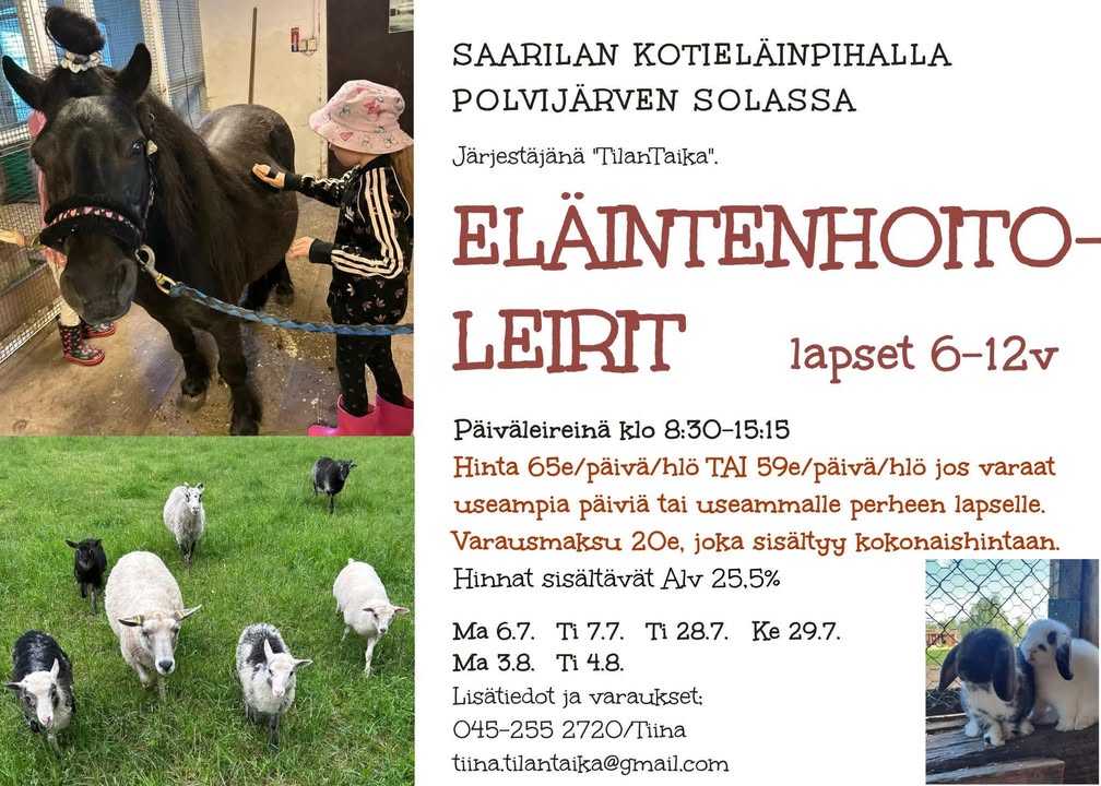 Saarilan maatilamatkailu